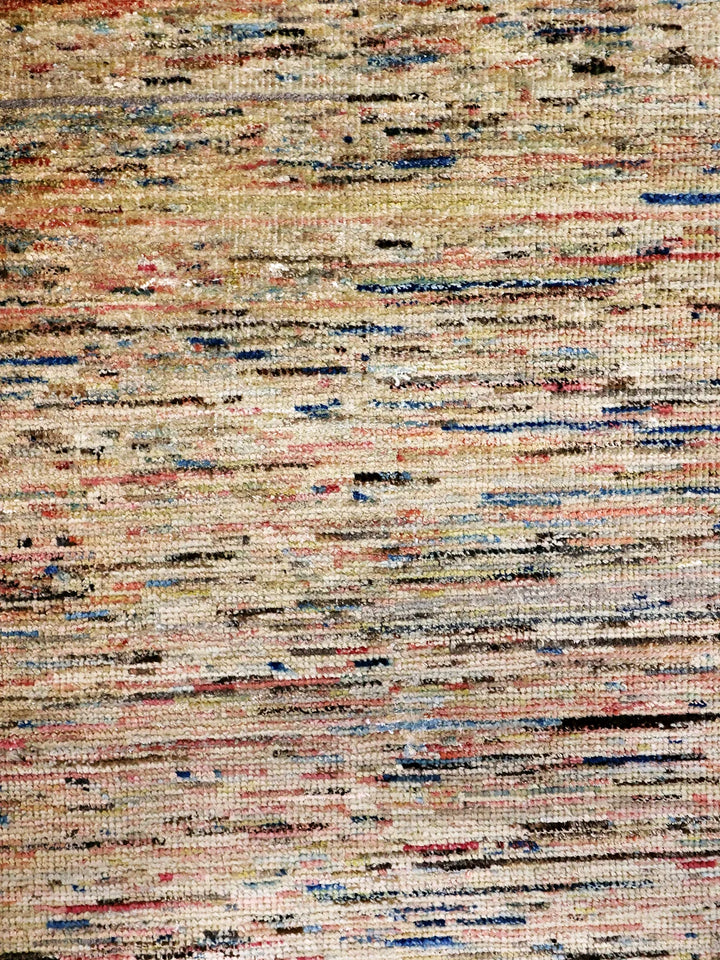 Balkhi Handwoven Wool Runner with Emerald and Ocean Tints