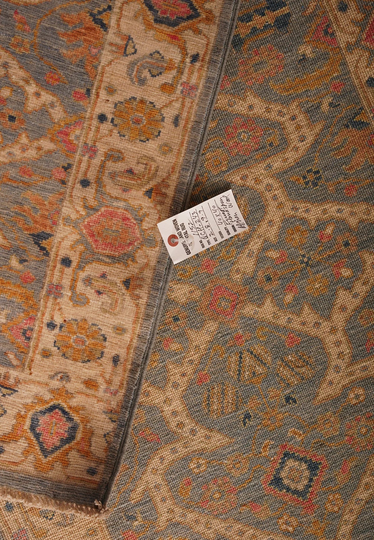 Sun‑Worn Cream Tapestry Fringe Hand Wooven Runner