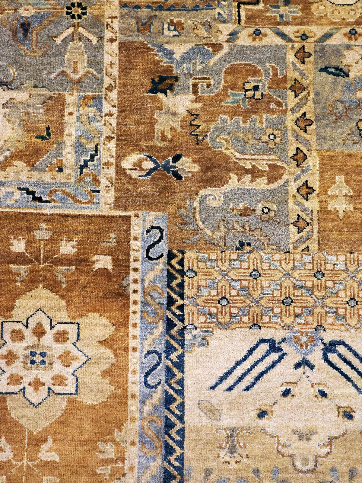 Cultural Richness Multicolor Oriental Patchwork Rug