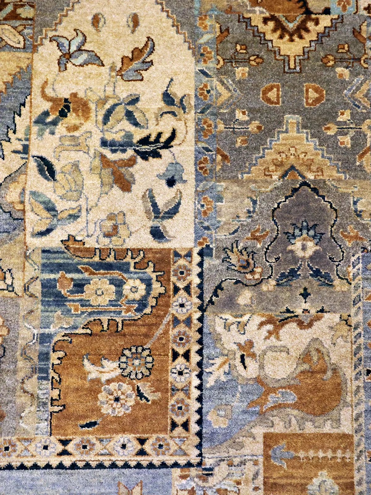 Cultural Richness Multicolor Oriental Patchwork Rug