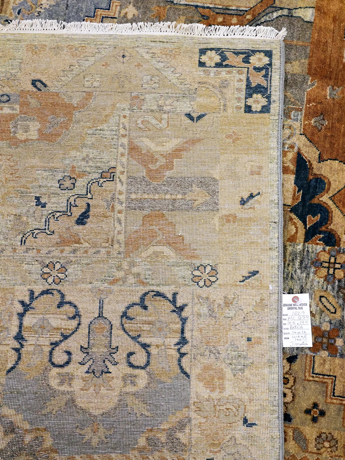 Cultural Richness Multicolor Oriental Patchwork Rug