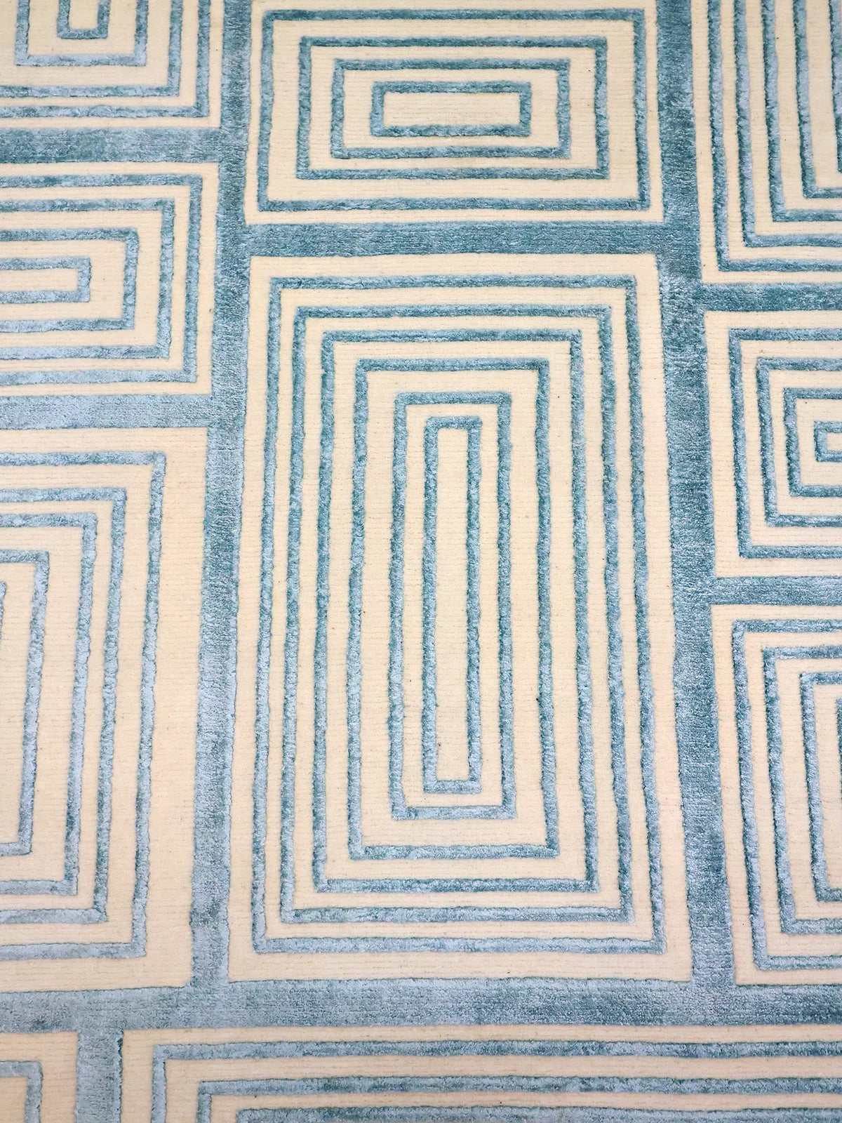 Light Rug Pattern Light Beige Swirl Pattern Wool Modern Rug – Rug Weavers