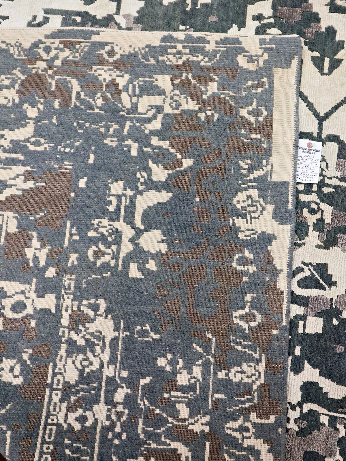 Forest Whisper Harmony Rug in Sage & Ivory with Intricate Motifs
