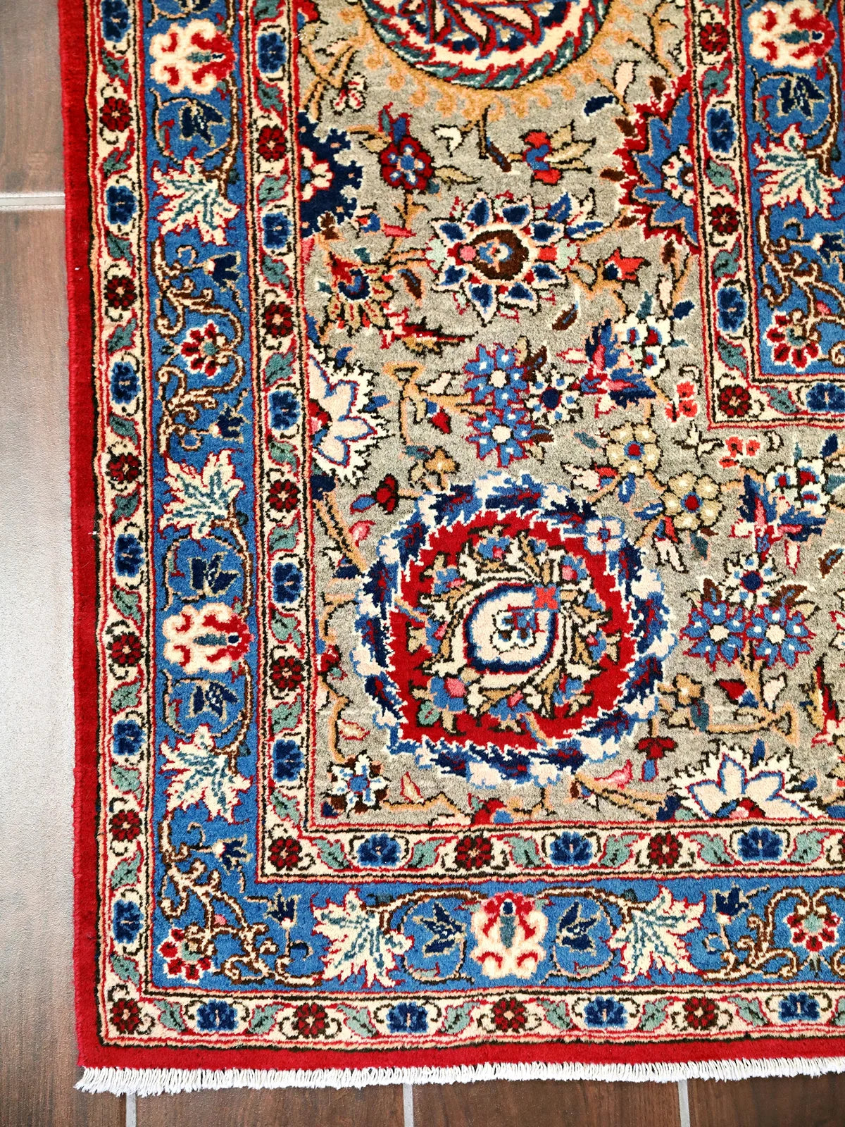 Kashan Elegance Red Floral Symphony Rug