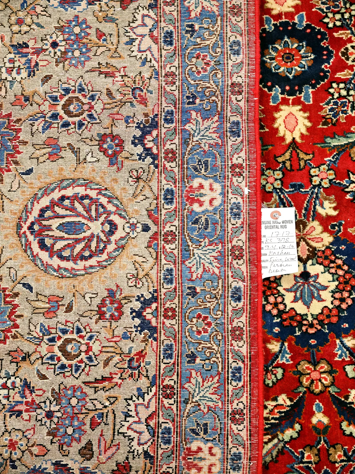 Kashan Elegance Red Floral Symphony Rug