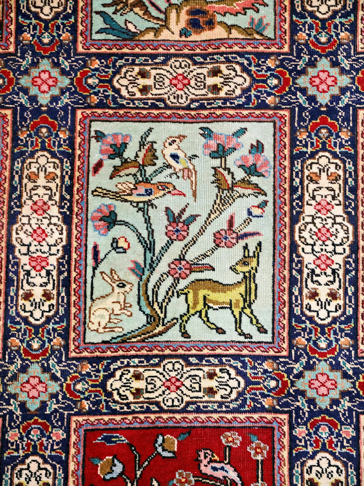 Rich Multicolor Wool Rug with Arabic Calligraphy – Rug Weavers