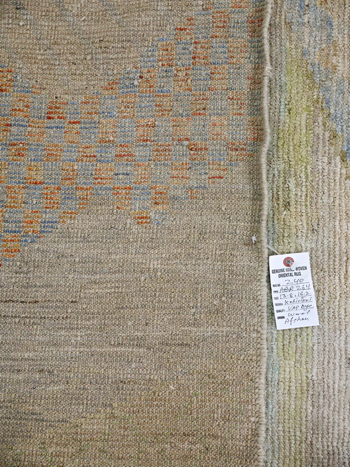 Blue Sage Wool Rug with Green and Blue Shade