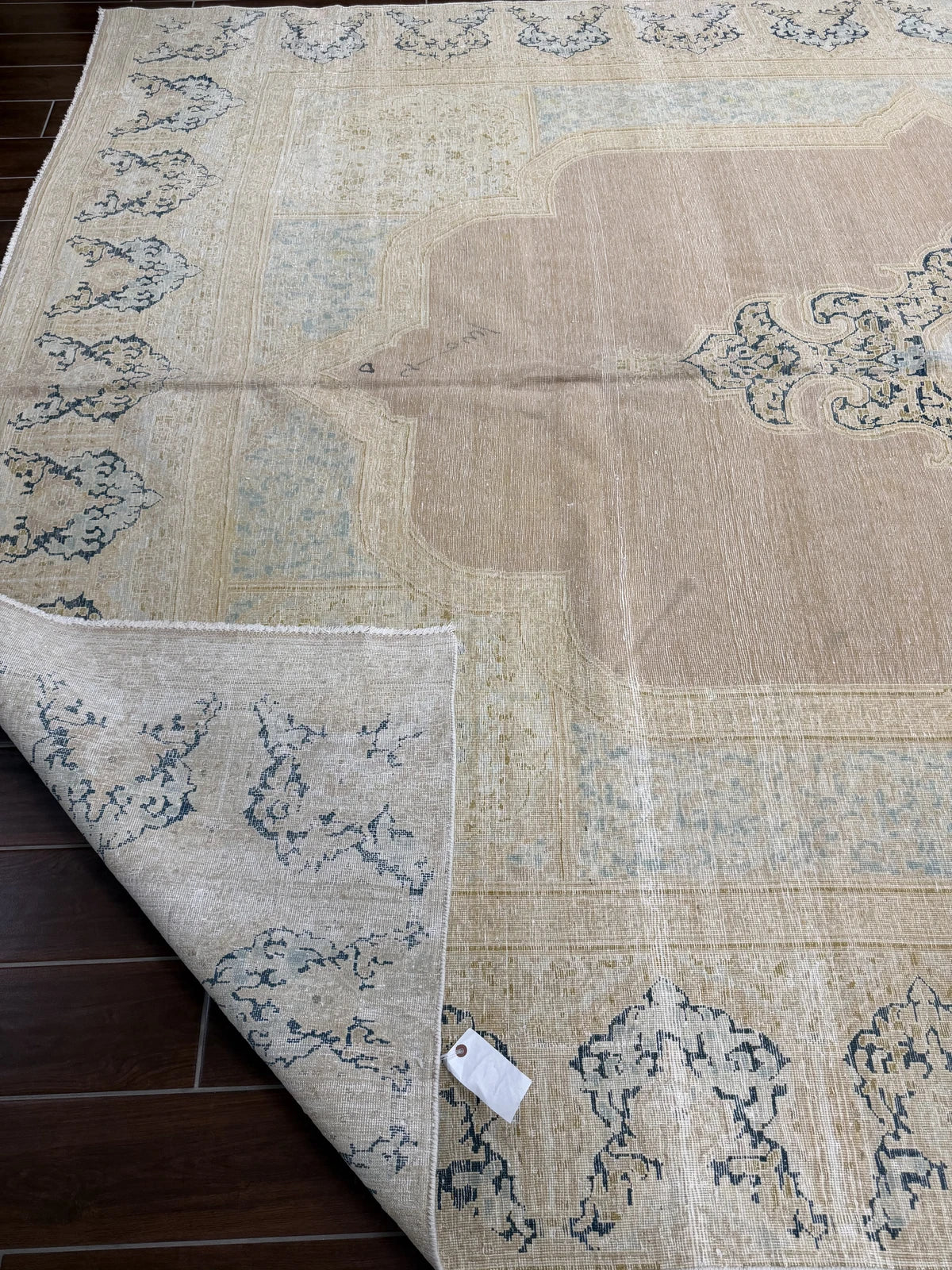 Vintage Blush & Cream Medallion Rug