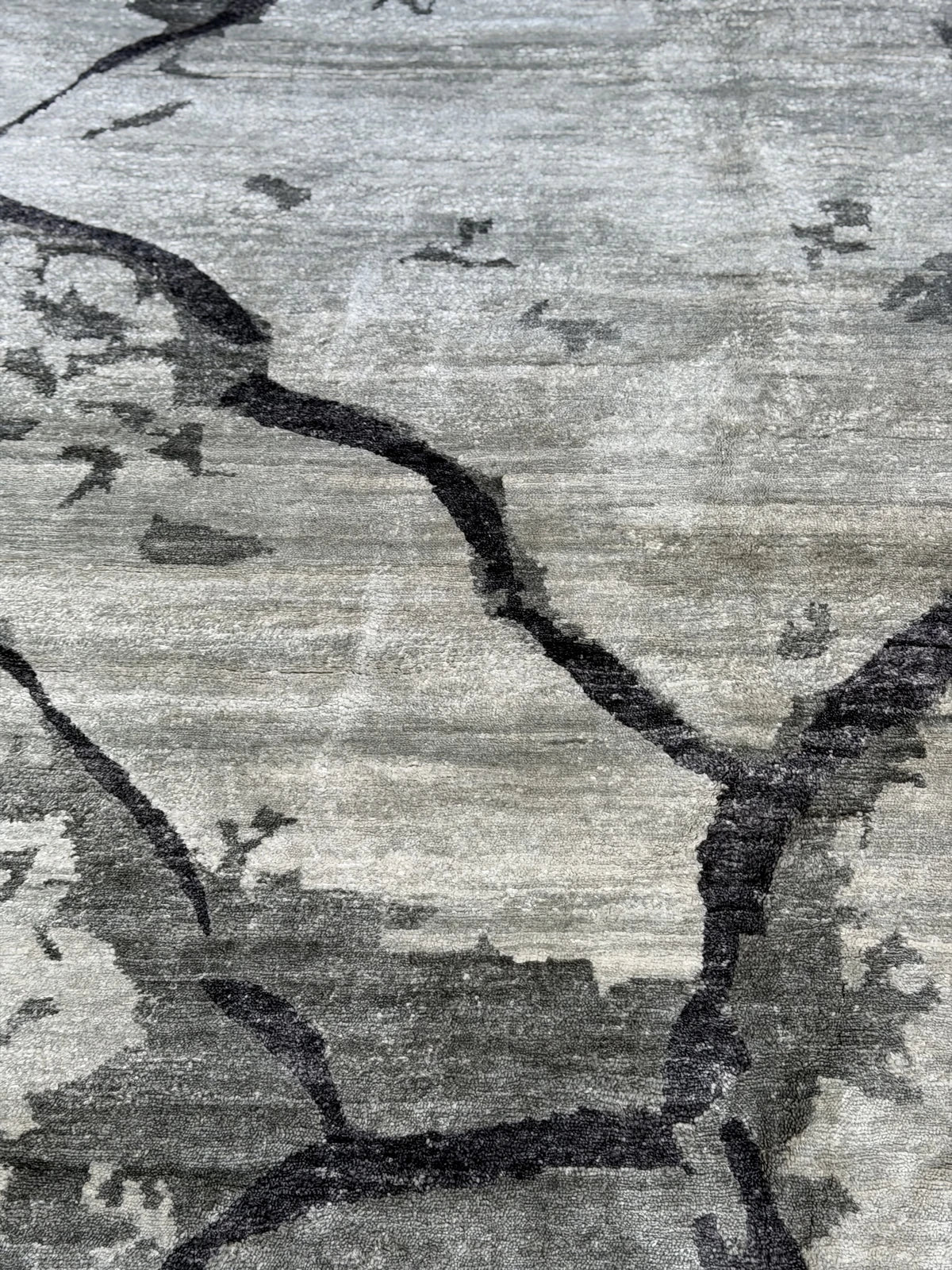 Modern Grey & Charcoal Abstract Rug