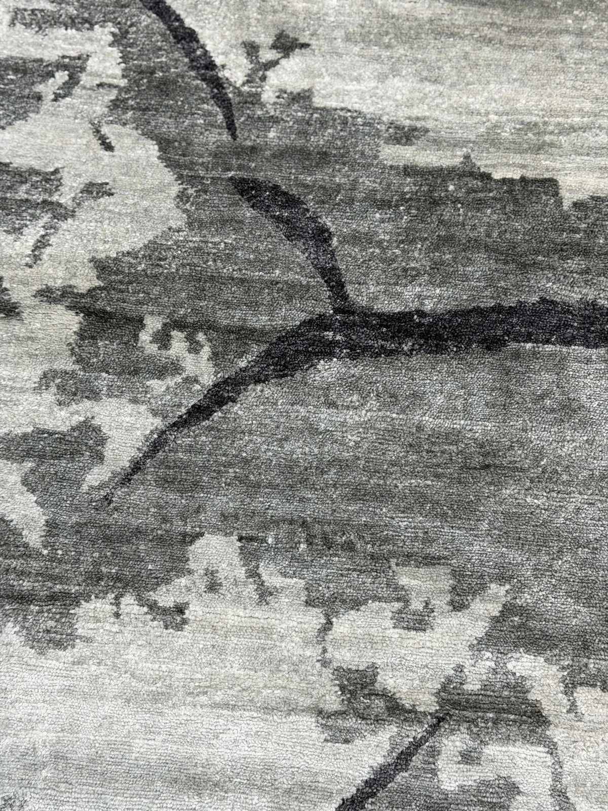 Modern Grey & Charcoal Abstract Rug